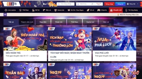 Tìm hiểu thông tin về cổng game Neo79
