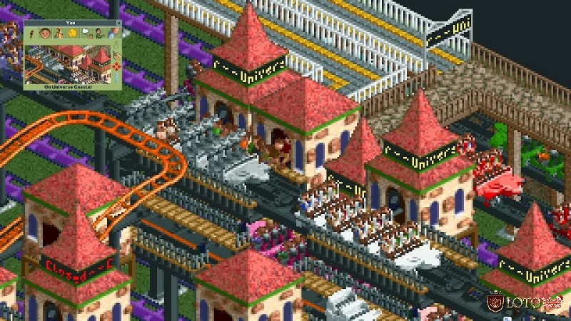 Dù đã trải qua nhiều phiên bản, phong cách đồ họa của RollerCoaster Tycoon vẫn giữ được nét đặc trưng, dễ thương và đầy màu sắc