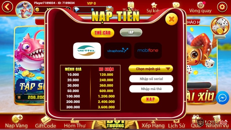 Tốc độ nạp, rút tiền nhanh chóng nên anh em có thể an tâm vui chơi giải trí