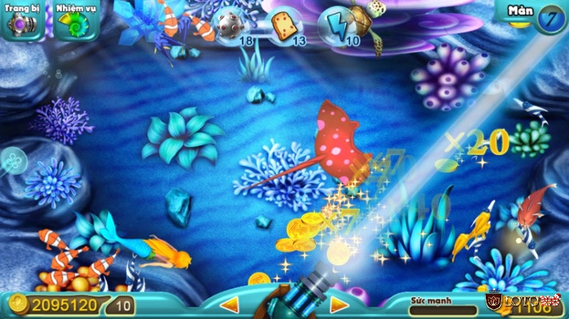 Sử dụng súng đặc biệt đúng thời điểm giúp tăng khả năng chiến thắng trong game bắn cá