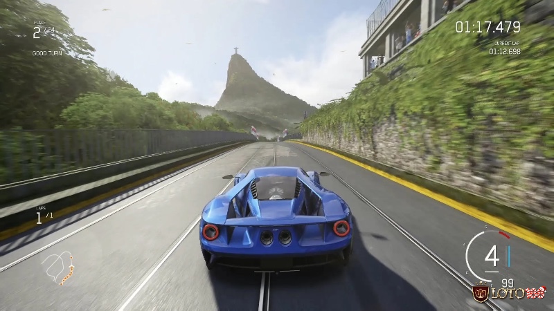 Cảnh đua tốc độ cao từ Forza Horizon 6 với hiệu ứng cháy nổ, ánh sáng rực rỡ và xe được tùy biến phong cách, đỉnh cao của game đua xe trên PC