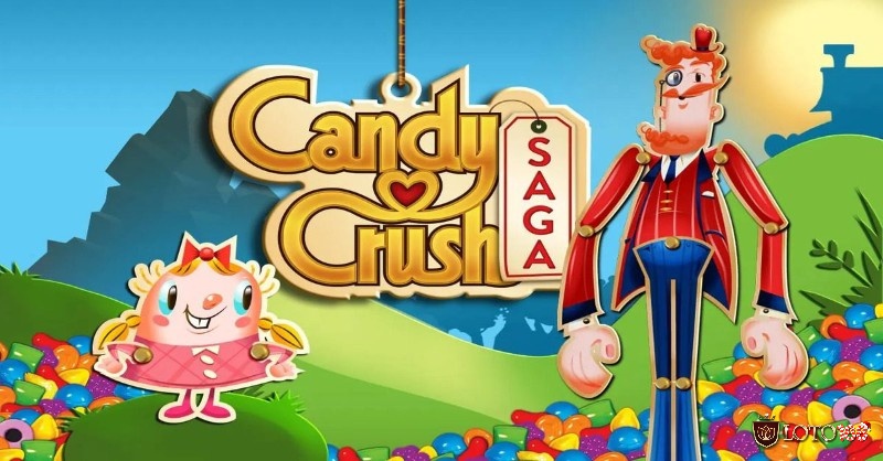 Người chơi trong Candy Crush Saga kết hợp các viên kẹo màu sắc để tạo chuỗi và đạt điểm cao