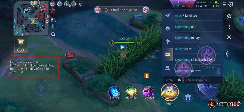 Sử dụng Voice Chat để liên hệ với bạn bè