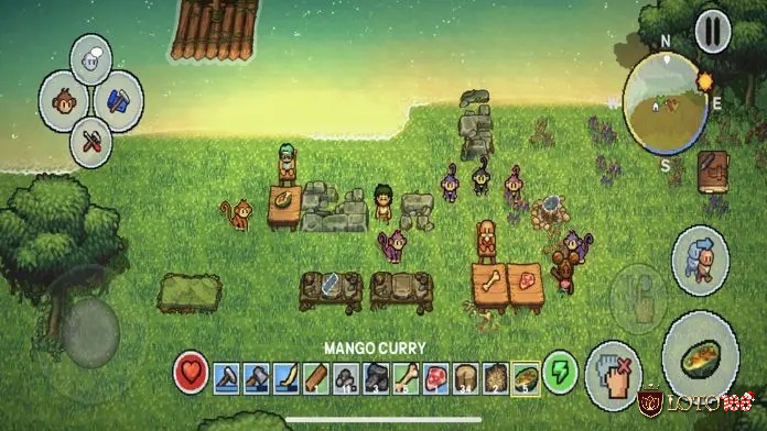 Huấn luyện đội quân khỉ để sinh tồn trong thế giới pixel của The Survivalists Mobile