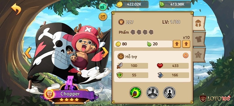 Những tướng mạnh nên sở hữu trong game Hải Tặc Đại Chiến như Luffy Gear 4
