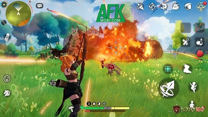 Cảnh nhân vật trong game đang trốn thoát khỏi vùng nguy hiểm bằng cách dùng bom khói che chắn.