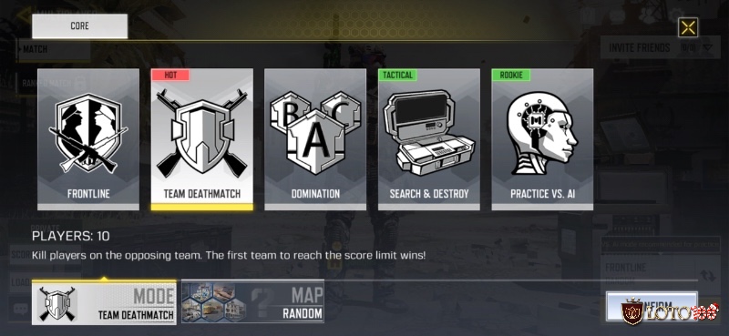Call of Duty Mobile mang đến nhiều chế độ chơi hấp dẫn như Team Deathmatch, Battle Royale, Zombie,…