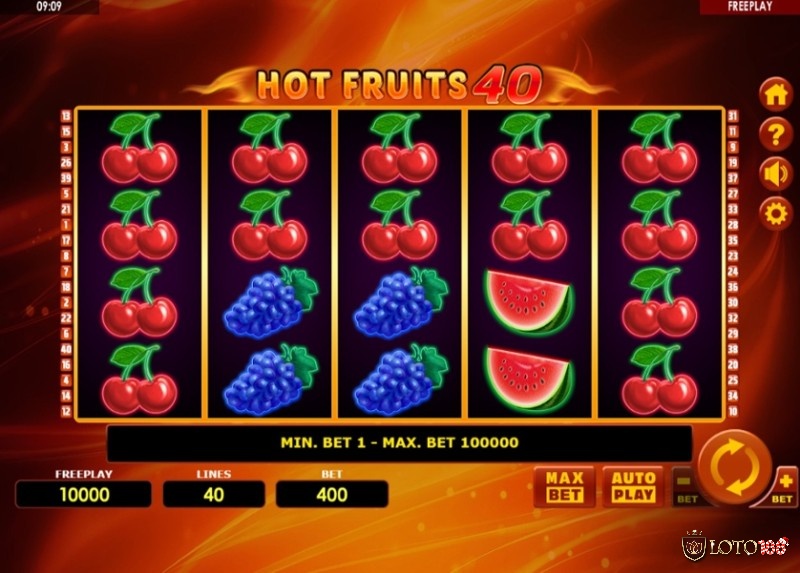 Game có thiết kế lấy chủ đề hoa quả đẹp mắt và mượt mà