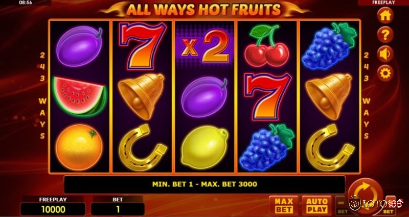 Biểu tượng wild trong game là số 7 đầy may mắn mang đến cho bạn giá trị giải thưởng cao