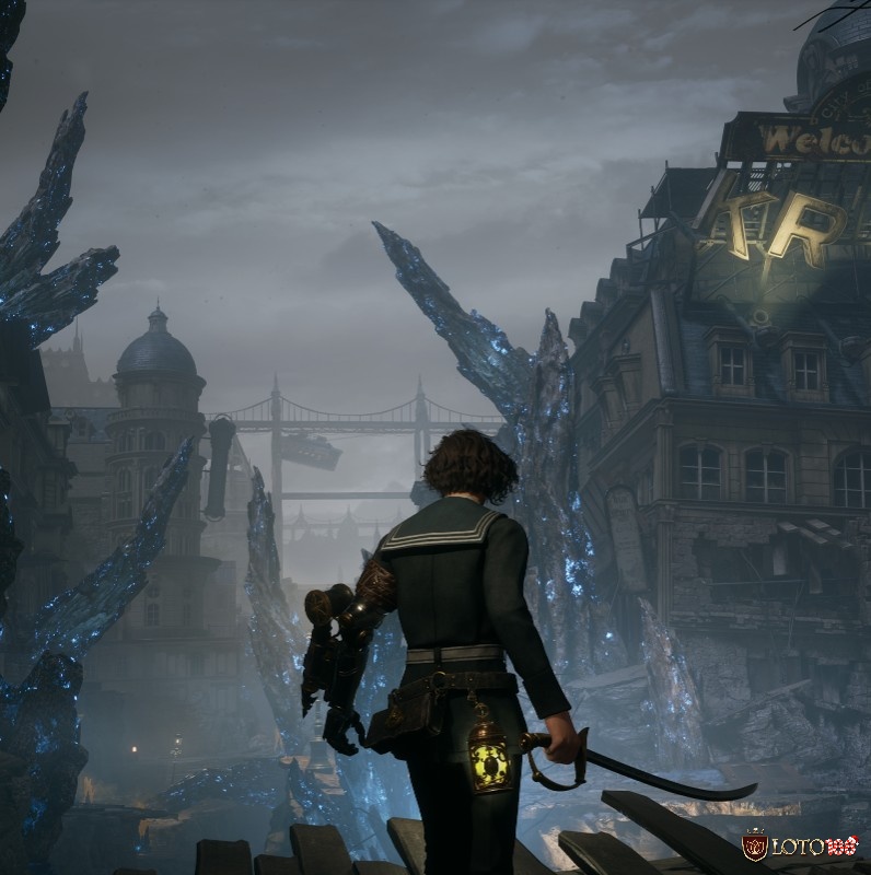 Game PC hay 2023 về thành phố Krat và nhân vật P trong Lies of P.