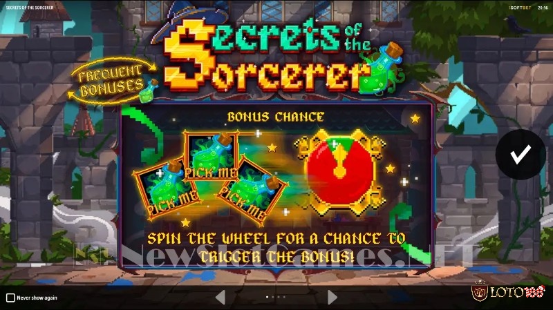 Giao diện của game slot secrets of the sorcerer được thiết kế trực quan và dễ sử dụng, phù hợp với người chơi Việt Nam