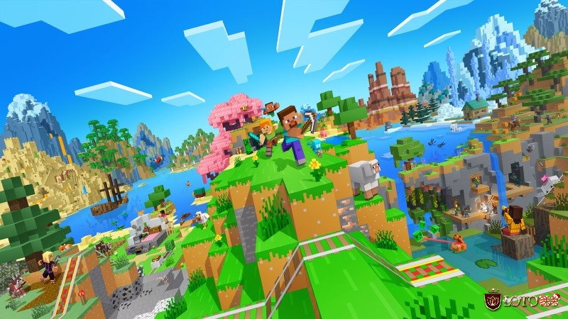 Minecraft mang phong cách khối pixel giúp phát huy trí tưởng tượng tối đa của người chơi