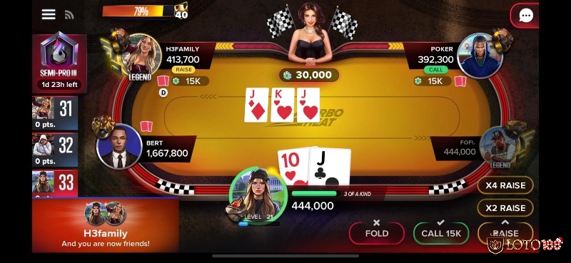 Poker Heat gây ấn tượng với đồ họa rực rỡ và AI thích nghi theo lối chơi của bạn.