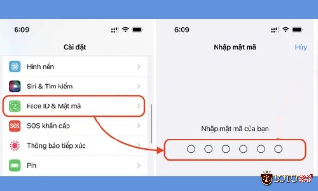 Quy trình mua game iOS trên App Store với xác nhận Face ID, Touch ID.