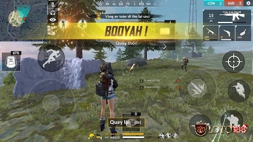 Người chơi tùy chỉnh độ nhạy và bố cục nút điều khiển để phản ứng nhanh và bắn chính xác hơn trong Free Fire