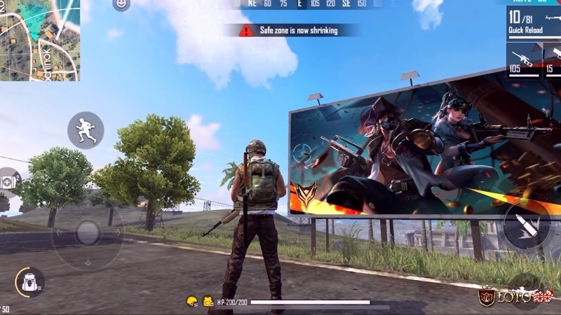 Game thủ Free Fire sử dụng bom keo để che chắn, phản công và tạo lợi thế chiến thuật trong giao tranh