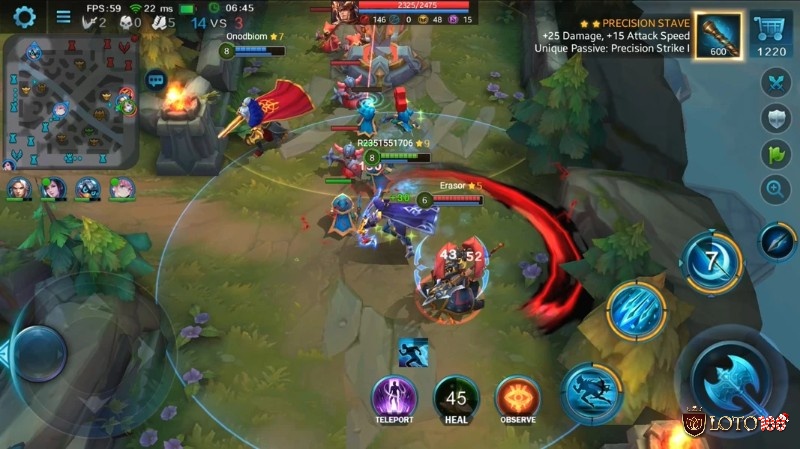 Heroes Evolved được yêu thích nhờ độ cân bằng tốt, đồ họa rõ nét và gameplay cạnh tranh cao