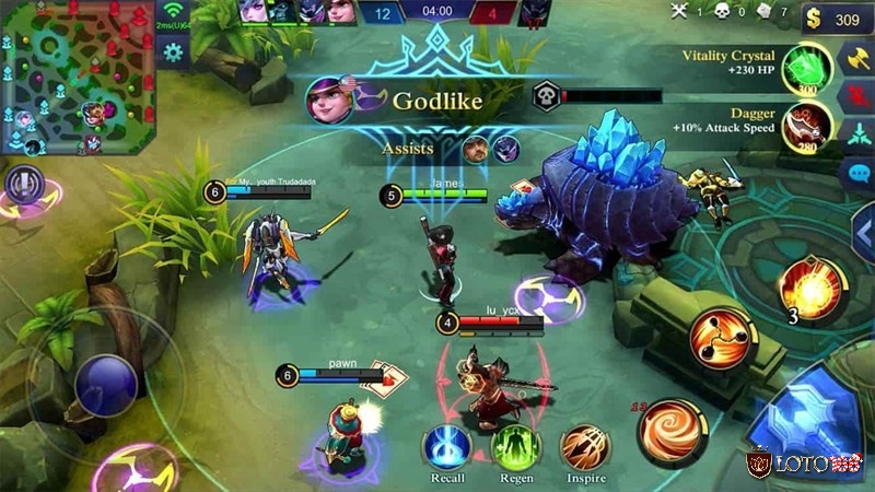 Giao tranh kịch tính trong các game MOBA Mobile, thể hiện sự phối hợp đồng đội và chiến thuật đỉnh cao