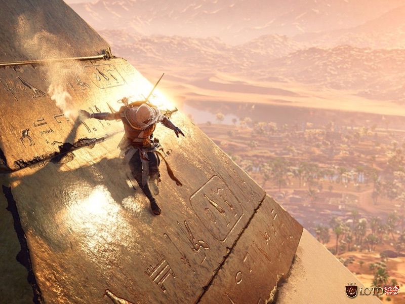 Thế giới mở khổng lồ khuyến khích khám phá không ngừng qua hàng trăm nhiệm vụ trong game Assassin’s Creed Origins.