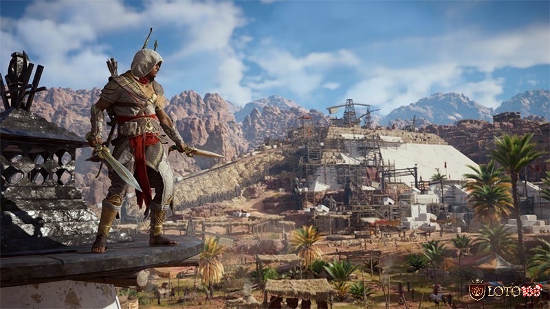 Các công trình cổ được tái dựng tỉ mỉ trong game Assassin’s Creed Origins, mang giá trị lịch sử và nghệ thuật.