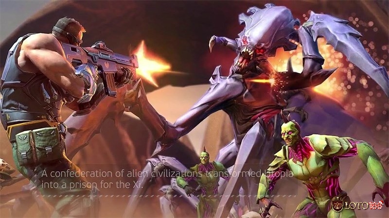 Evolution 2 Battle For Utopia có chiến trường tương lai đẹp và hiệu ứng súng đã mắt