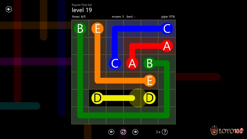 Flow Free nối màu gọn gàng, càng chơi càng luyện tư duy