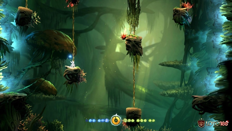 Những chuyển động đầy nhịp điệu giúp Ori vượt qua thử thách theo cách tinh tế.