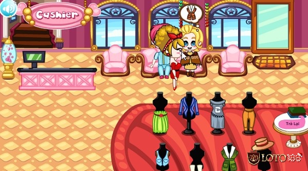 Game Cửa Hàng Thời Trang giúp người chơi luyện gu thời trang, biết cách phối quần áo, phụ kiện và make up