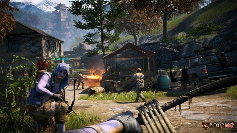 Game Far Cry 4 còn có chế độ chơi co-op chiến đấu trong các nhiệm vụ khó khăn và hấp dẫn