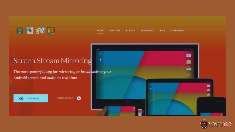 Screen Stream Mirroring nổi bật ở khả năng chiếu màn hình iPhone lên nhiều thiết bị và nền tảng cùng lúc
