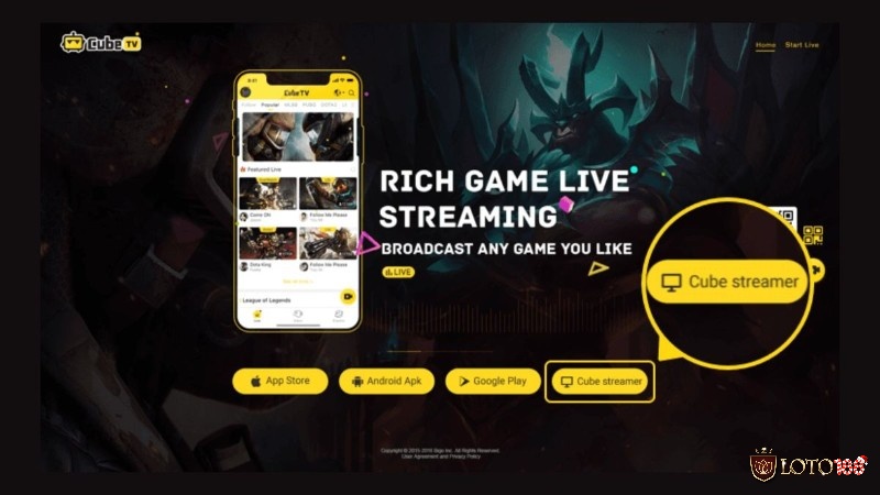Cube TV tối ưu cho những buổi live game mobile nặng, ưu tiên độ ổn định và chất lượng khung hình rõ nét
